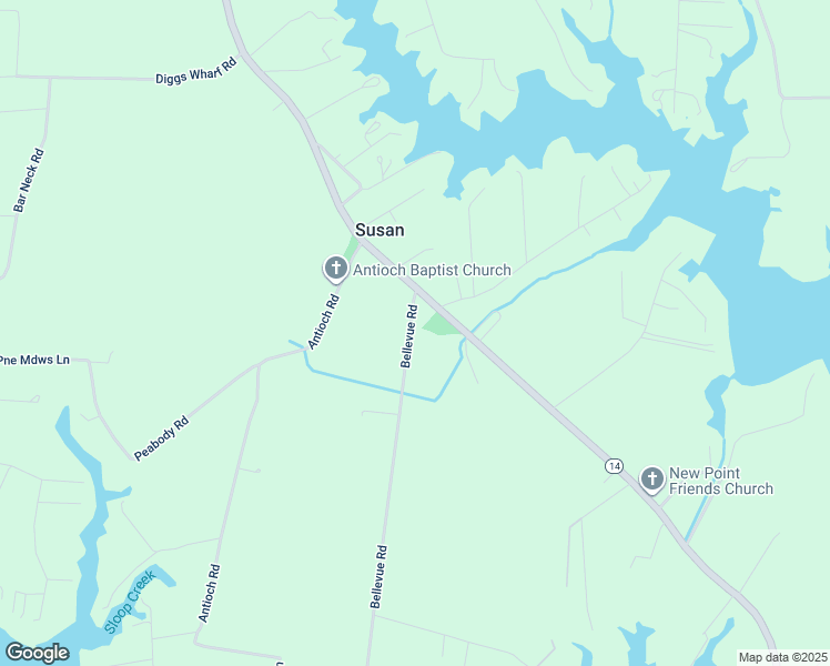 map of restaurants, bars, coffee shops, grocery stores, and more near 93 Bellevue Road in Susan