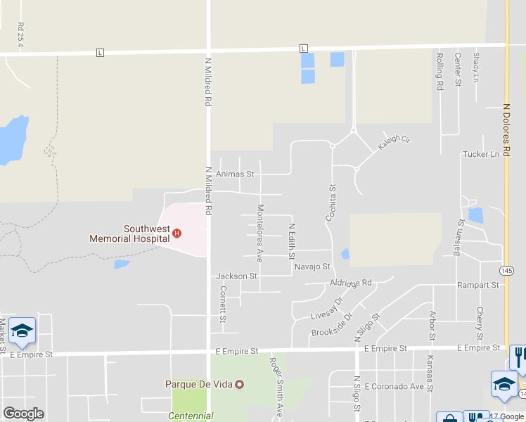 map of restaurants, bars, coffee shops, grocery stores, and more near 1302 Melrose Street in Cortez