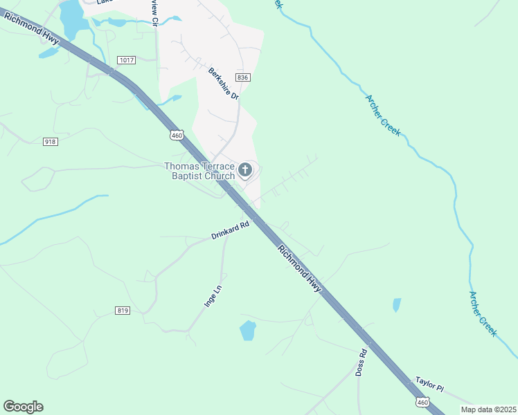 map of restaurants, bars, coffee shops, grocery stores, and more near 33 Dianne Drive in Lynchburg