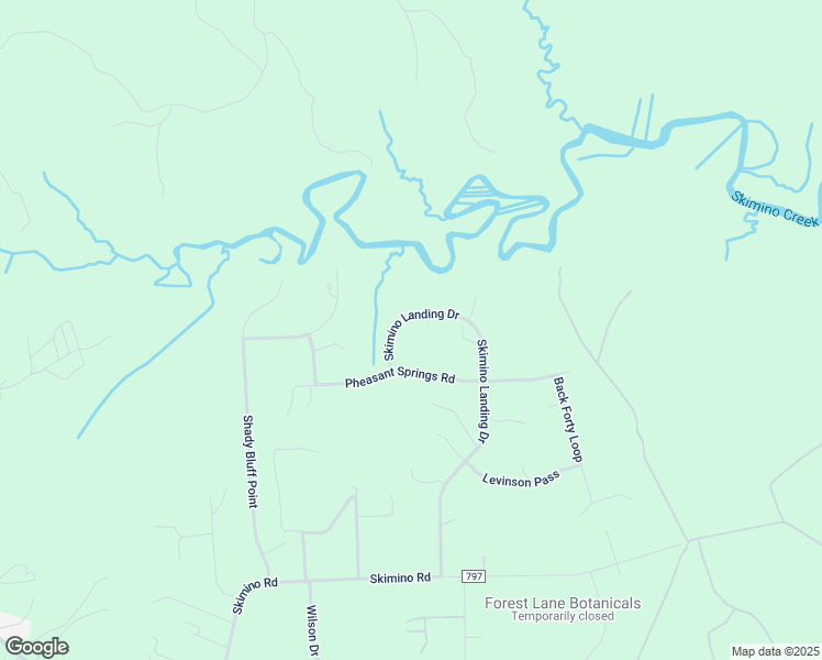 map of restaurants, bars, coffee shops, grocery stores, and more near 403 Skimino Landing Drive in Williamsburg