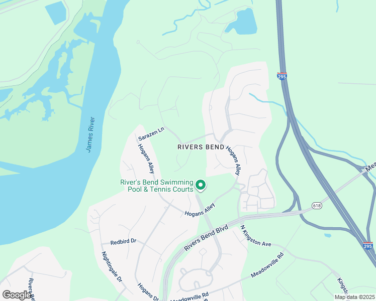 map of restaurants, bars, coffee shops, grocery stores, and more near 12318 Villas Drive in Chester