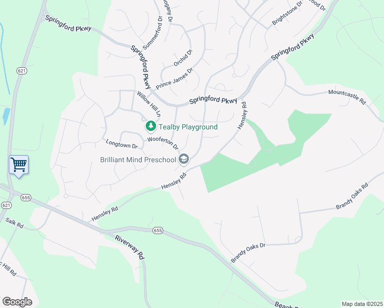 map of restaurants, bars, coffee shops, grocery stores, and more near 11030 Collington Drive in Midlothian