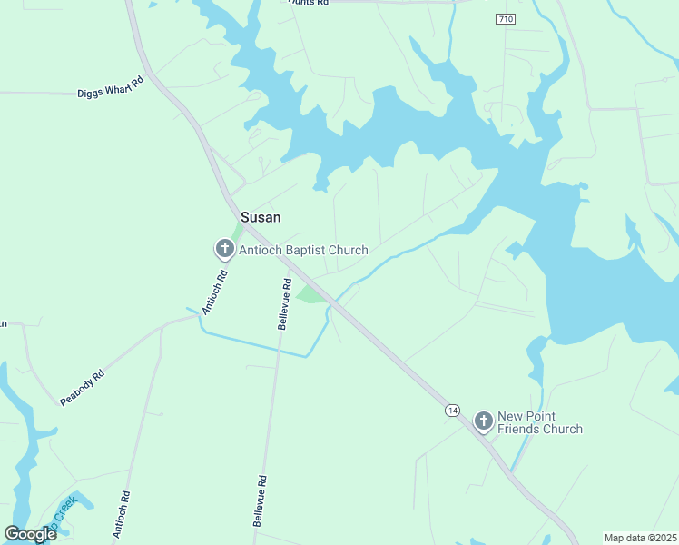 map of restaurants, bars, coffee shops, grocery stores, and more near 83 Millers Lane in Susan