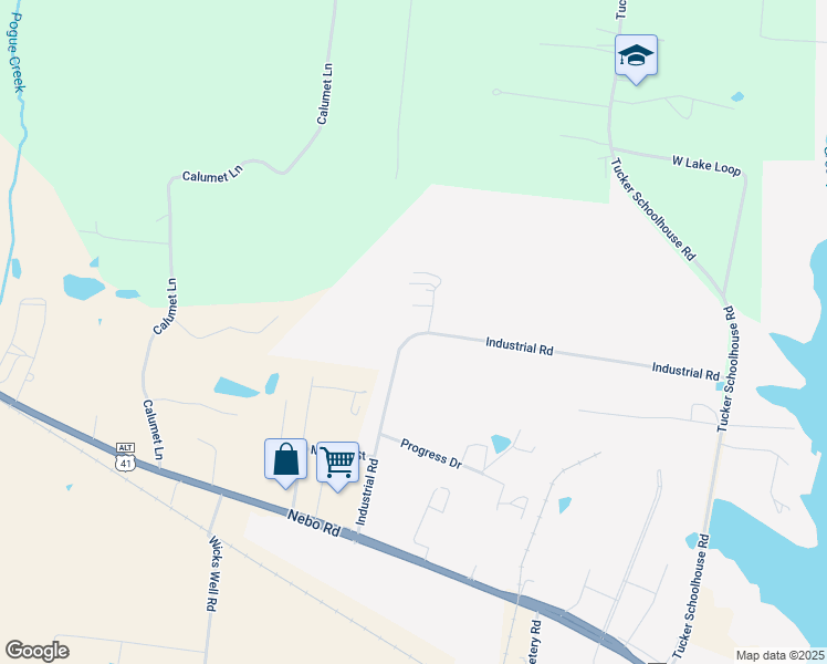 map of restaurants, bars, coffee shops, grocery stores, and more near 755 Industrial Road in Madisonville