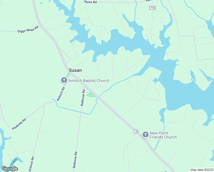 map of restaurants, bars, coffee shops, grocery stores, and more near 136 Millers Lane in Susan