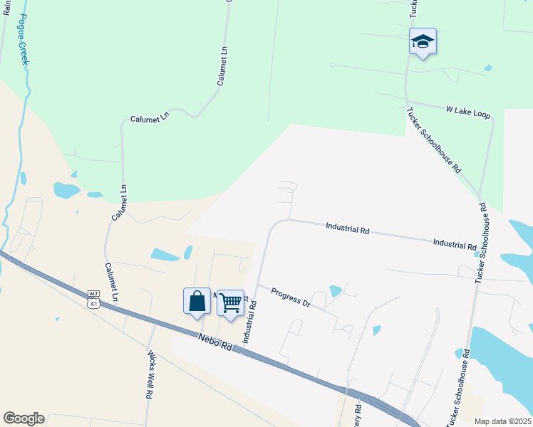 map of restaurants, bars, coffee shops, grocery stores, and more near 755 Industrial Road in Madisonville