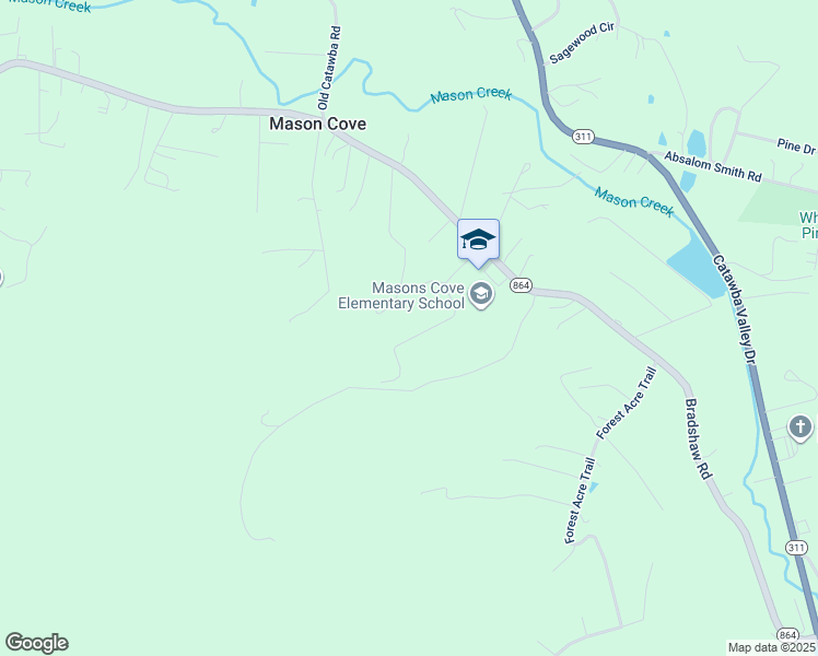 map of restaurants, bars, coffee shops, grocery stores, and more near 3445 Buckwood Trail in Salem