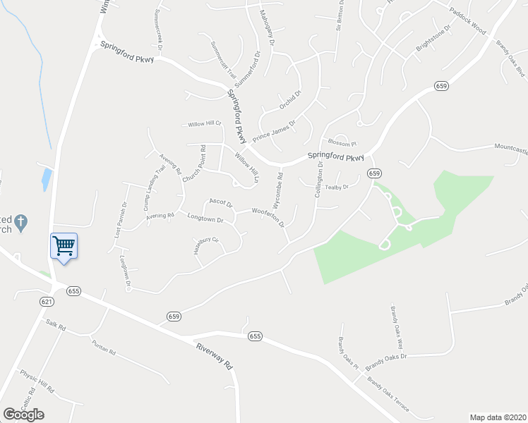 map of restaurants, bars, coffee shops, grocery stores, and more near 15013 Wooferton Drive in Midlothian