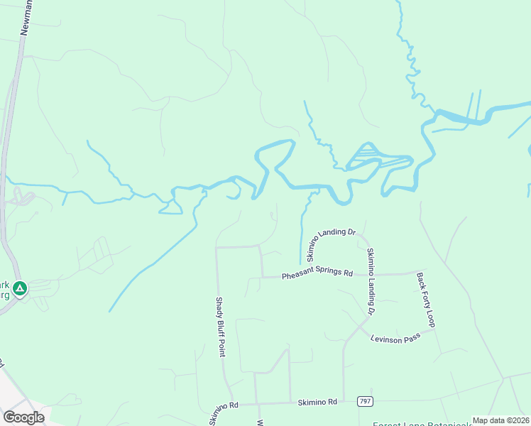 map of restaurants, bars, coffee shops, grocery stores, and more near 203 Creek Point Circle in Williamsburg