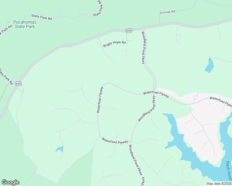 map of restaurants, bars, coffee shops, grocery stores, and more near 9321 Waterfowl Flyway in Chesterfield