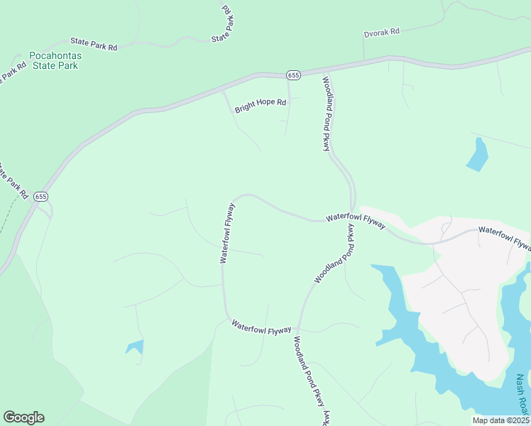 map of restaurants, bars, coffee shops, grocery stores, and more near 9321 Waterfowl Flyway in Chesterfield