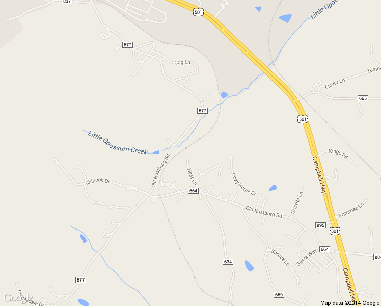 map of restaurants, bars, coffee shops, grocery stores, and more near 171 Nest Lane in Lynchburg