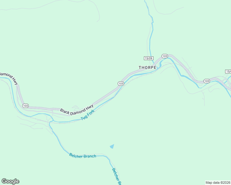 map of restaurants, bars, coffee shops, grocery stores, and more near West Virginia 103 in Welch