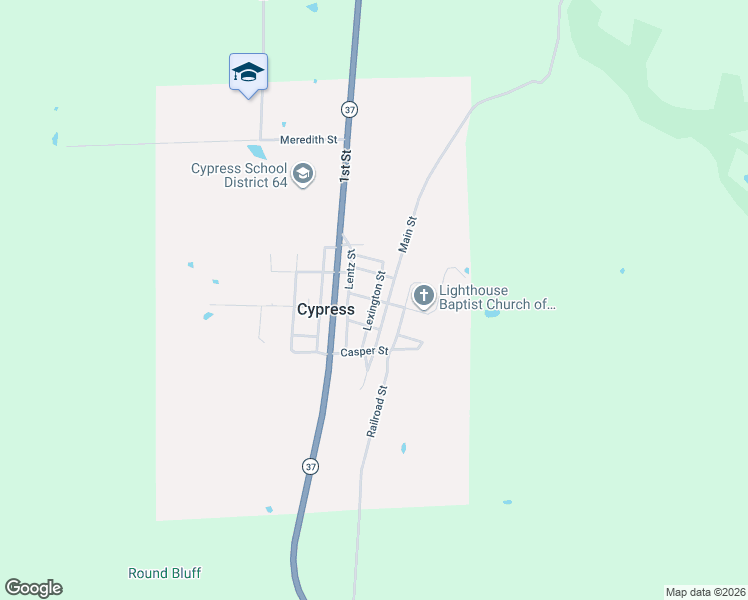 map of restaurants, bars, coffee shops, grocery stores, and more near Lexington Street in Cypress