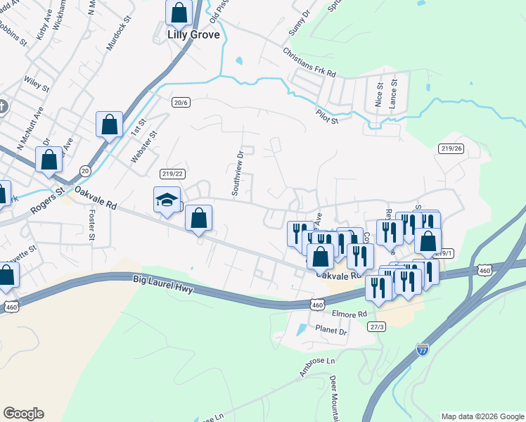 map of restaurants, bars, coffee shops, grocery stores, and more near 152 Chase Lane in Princeton