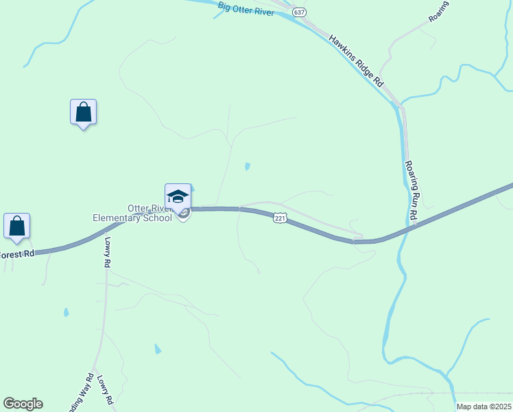 map of restaurants, bars, coffee shops, grocery stores, and more near 1071 Settlersway Lane in Goode