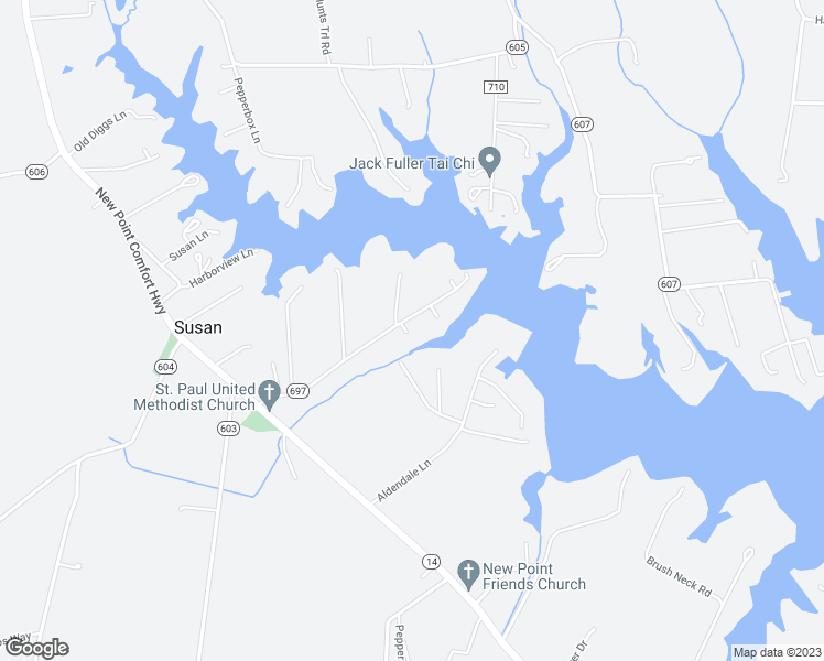 map of restaurants, bars, coffee shops, grocery stores, and more near 364 Millers Lane in Susan
