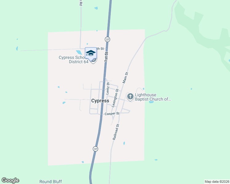 map of restaurants, bars, coffee shops, grocery stores, and more near Lexington Street in Cypress