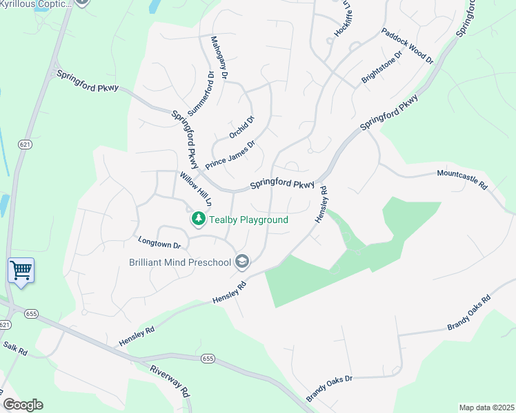 map of restaurants, bars, coffee shops, grocery stores, and more near 14706 Collington Turn in Midlothian