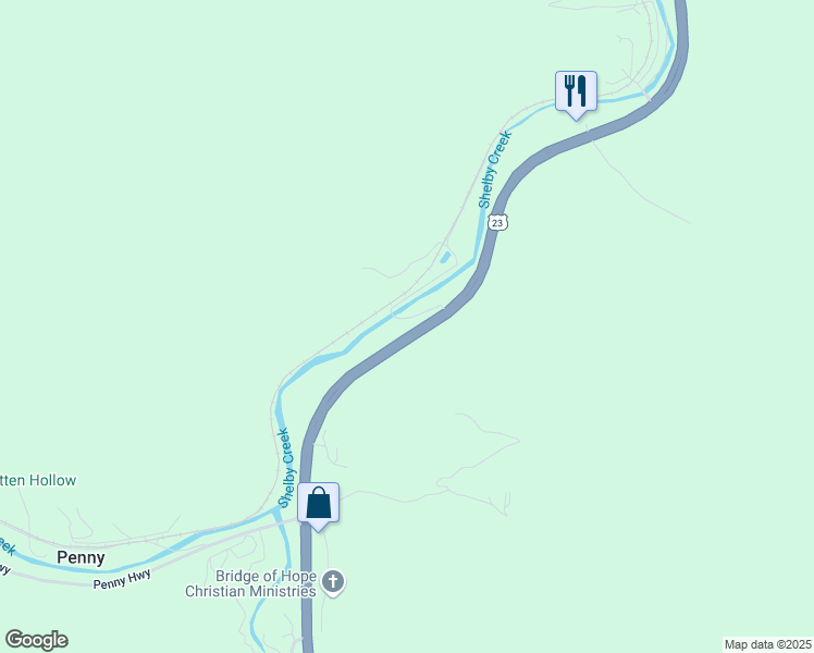 map of restaurants, bars, coffee shops, grocery stores, and more near 7401 U.S. 119 in Pikeville