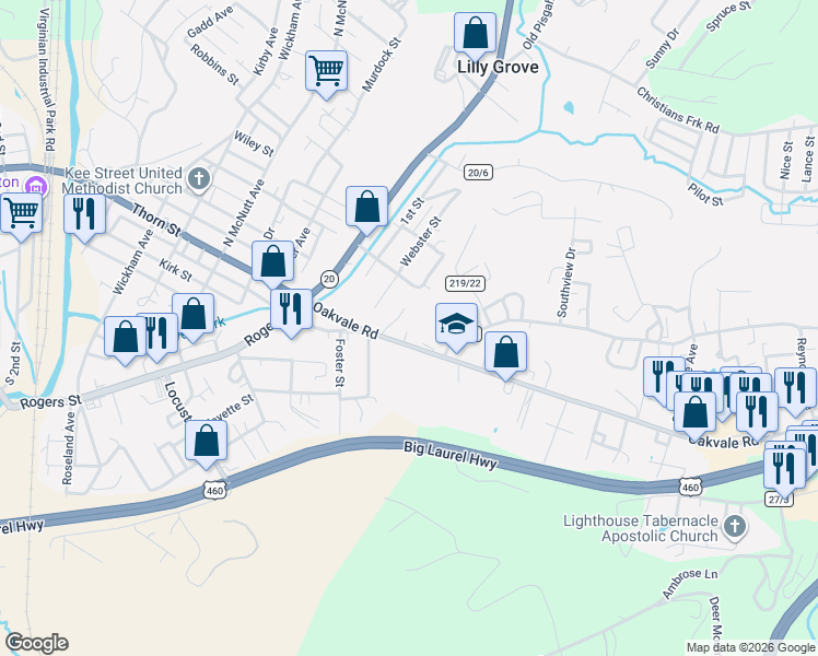 map of restaurants, bars, coffee shops, grocery stores, and more near 19 East 4th Street in Princeton