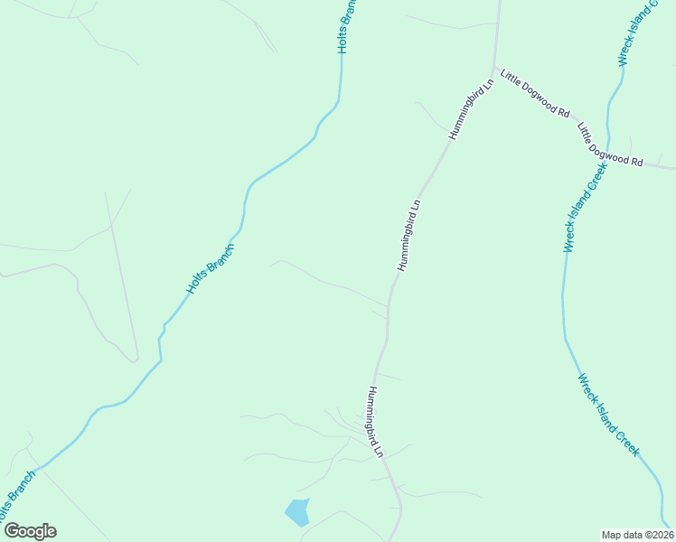 map of restaurants, bars, coffee shops, grocery stores, and more near 1499 Hummingbird Lane in Spout Spring