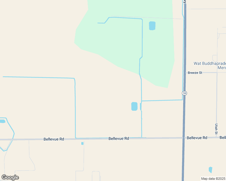 map of restaurants, bars, coffee shops, grocery stores, and more near 1000-1088 West Bellevue Road in Merced