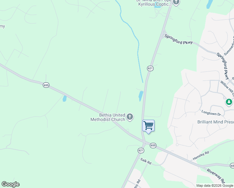 map of restaurants, bars, coffee shops, grocery stores, and more near 10300 Ambridge Road in Chesterfield