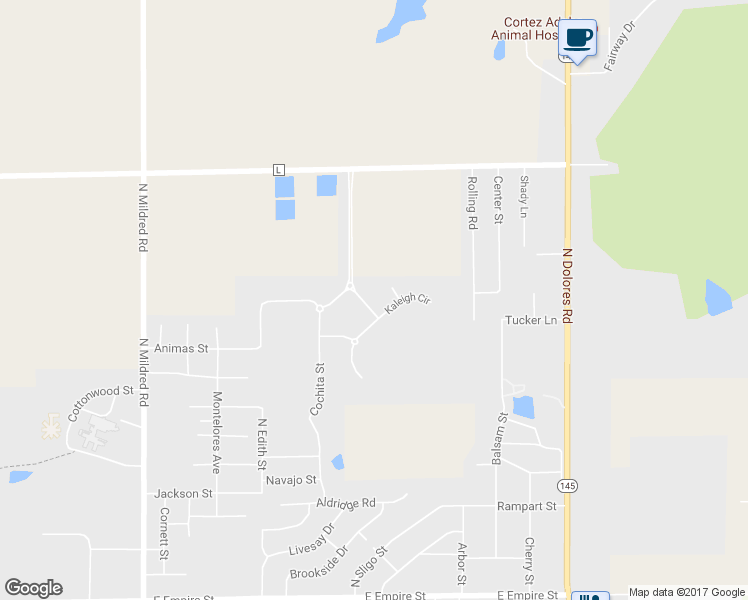 map of restaurants, bars, coffee shops, grocery stores, and more near 1702 Chessie Way in Cortez