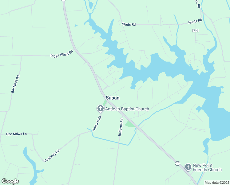 map of restaurants, bars, coffee shops, grocery stores, and more near Singletons Lane in Susan
