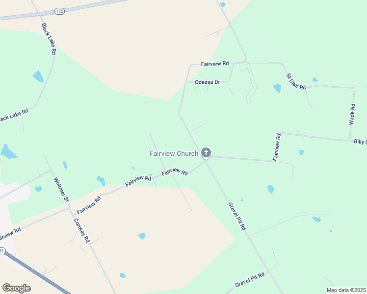 map of restaurants, bars, coffee shops, grocery stores, and more near Fairview Road in Central City