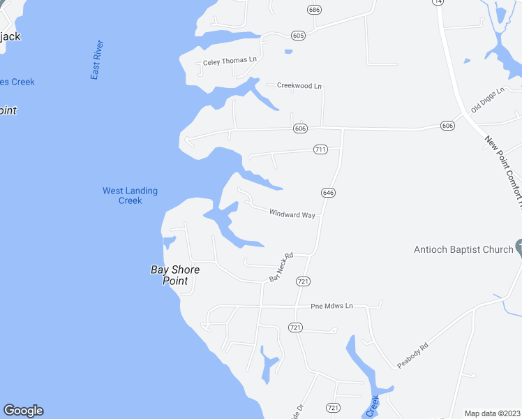 map of restaurants, bars, coffee shops, grocery stores, and more near 170 Windward Way in Port Haywood