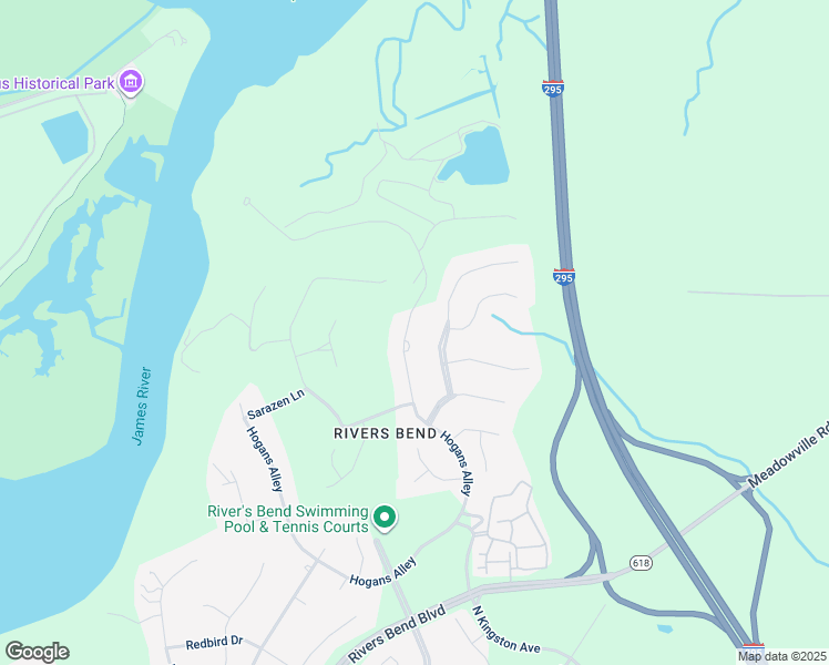 map of restaurants, bars, coffee shops, grocery stores, and more near 12103 Hogans Alley in Chester