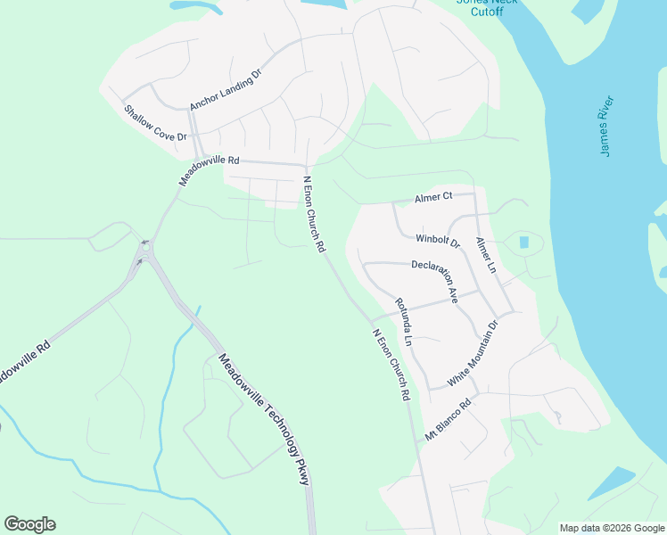 map of restaurants, bars, coffee shops, grocery stores, and more near 12007 North Enon Church Road in Chester
