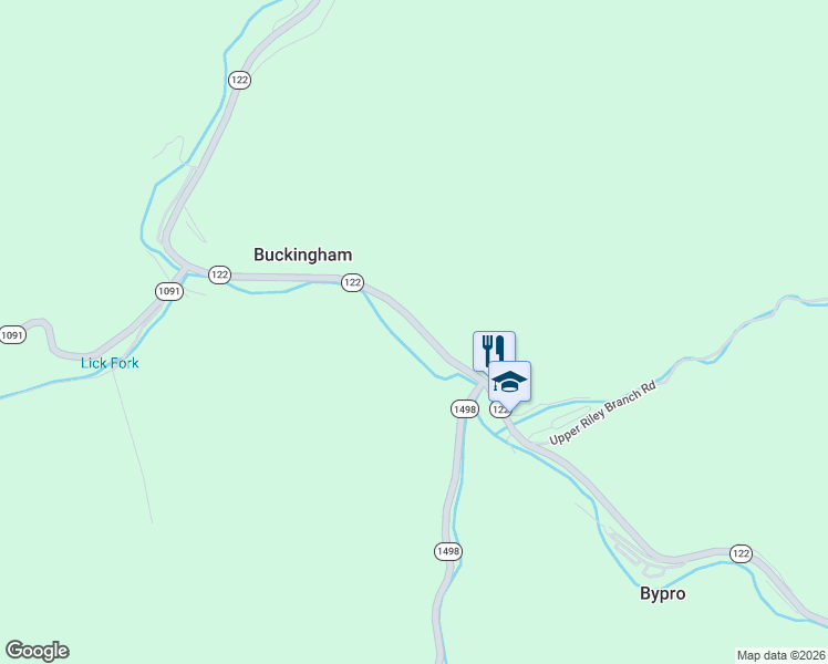 map of restaurants, bars, coffee shops, grocery stores, and more near 20126 Highway 122 in Bevinsville