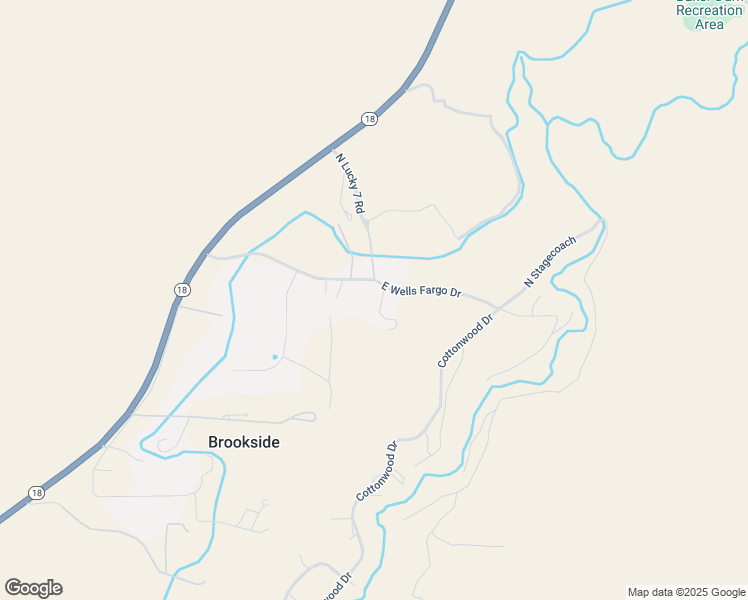 map of restaurants, bars, coffee shops, grocery stores, and more near 398 East Wells Fargo Drive in Brookside