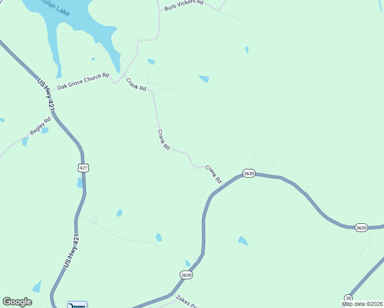 map of restaurants, bars, coffee shops, grocery stores, and more near Crank Road in Tyner