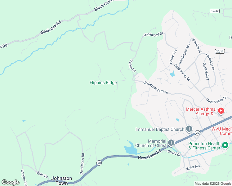 map of restaurants, bars, coffee shops, grocery stores, and more near 102 Hidden Spring Lane in Princeton
