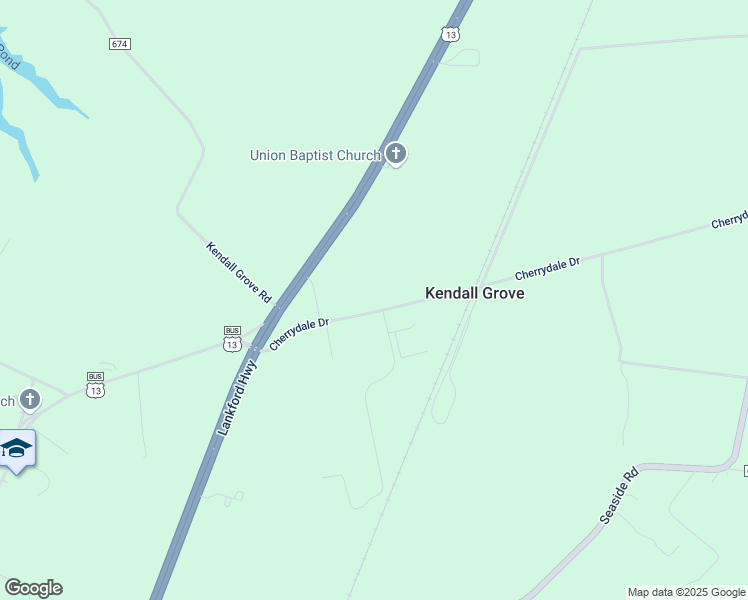 map of restaurants, bars, coffee shops, grocery stores, and more near 6305 Cherrydale Drive in Cape Charles