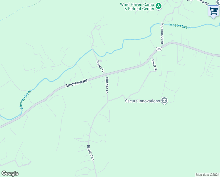 map of restaurants, bars, coffee shops, grocery stores, and more near 4251 Bluebird Lane in Salem