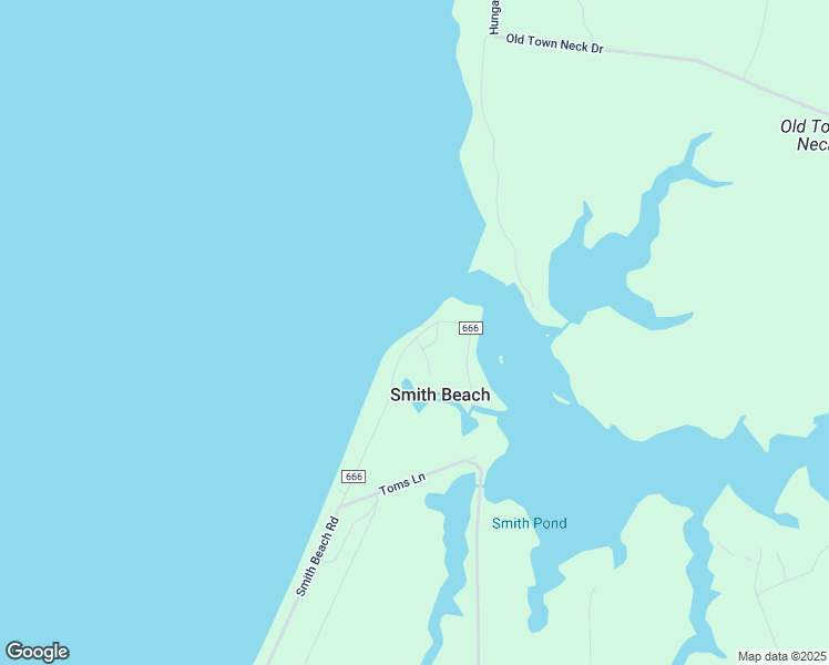 map of restaurants, bars, coffee shops, grocery stores, and more near 15638 Smith Beach Road in Cape Charles