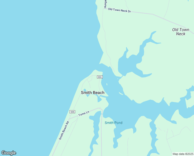 map of restaurants, bars, coffee shops, grocery stores, and more near 15581 Smith Beach Road in Cape Charles
