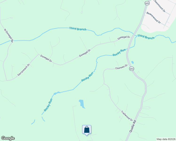 map of restaurants, bars, coffee shops, grocery stores, and more near 12741 Donegal Drive in Chesterfield
