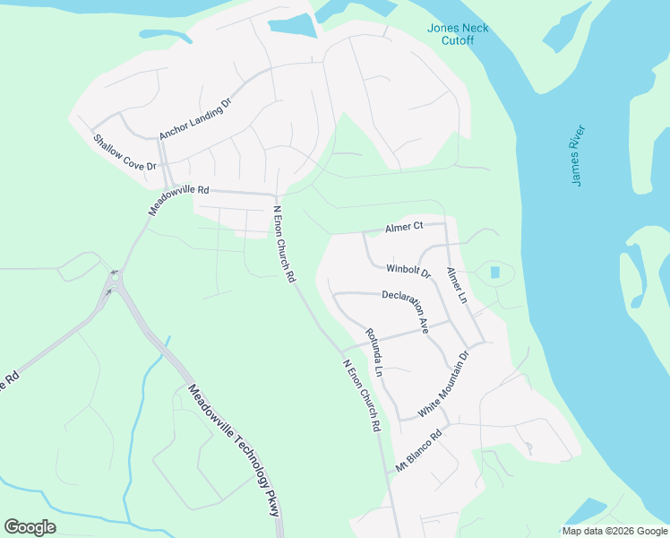 map of restaurants, bars, coffee shops, grocery stores, and more near 11901 North Enon Church Road in Chester