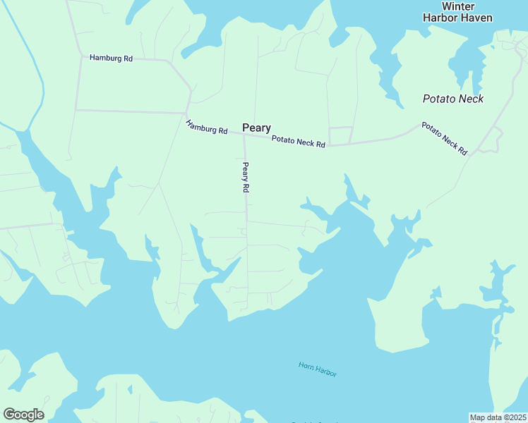 map of restaurants, bars, coffee shops, grocery stores, and more near 245 Peary Road in Port Haywood