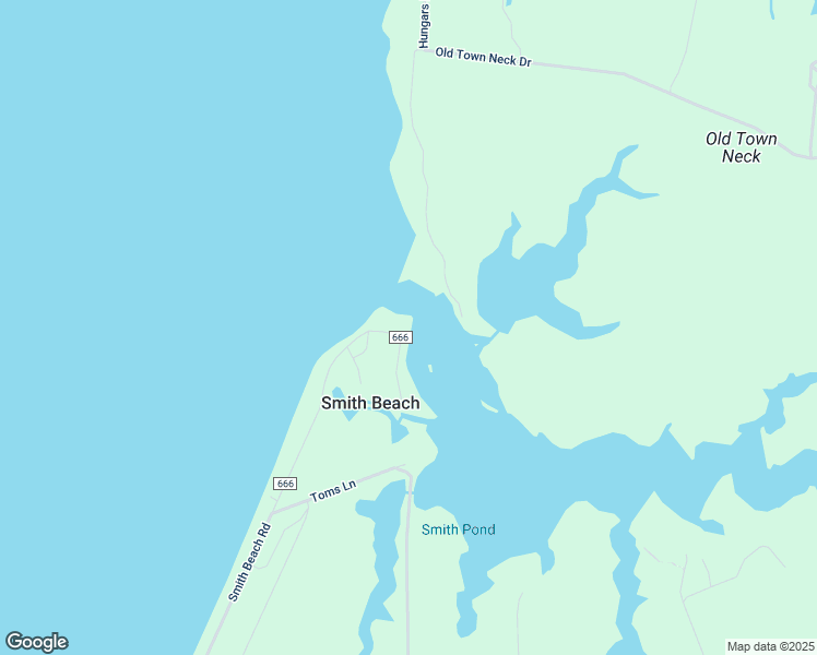 map of restaurants, bars, coffee shops, grocery stores, and more near 15581 Smith Beach Road in Cape Charles