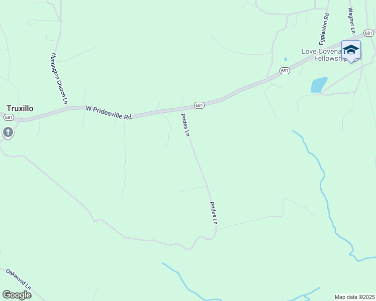 map of restaurants, bars, coffee shops, grocery stores, and more near 10820 Prides Lane in Amelia Court House