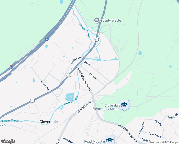 map of restaurants, bars, coffee shops, grocery stores, and more near 105 1st Avenue in Cloverdale