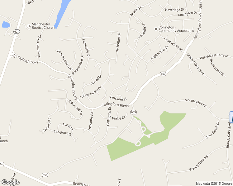 map of restaurants, bars, coffee shops, grocery stores, and more near 9630 Blossom Loop in Midlothian