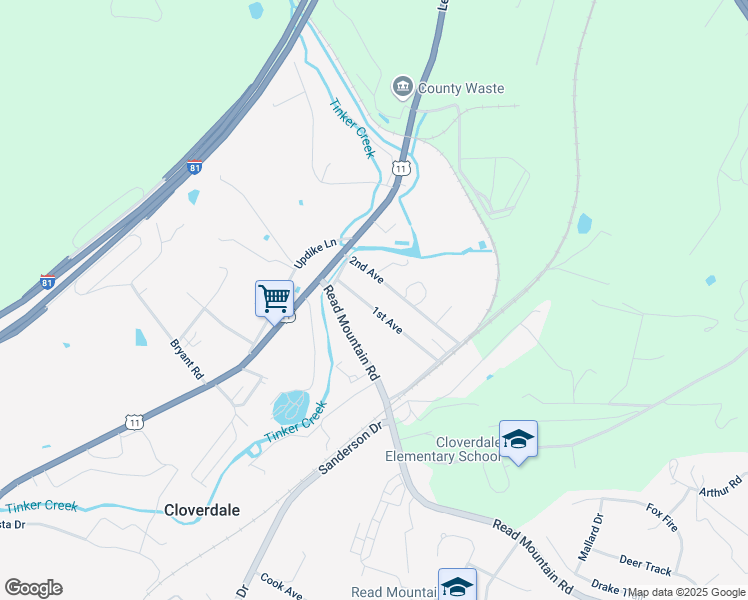 map of restaurants, bars, coffee shops, grocery stores, and more near 105 1st Avenue in Cloverdale